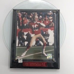 Joe Montana #16 San Francisco 49ers Photo Plaque NFL Wall Hanging 10 x13 *FLAW